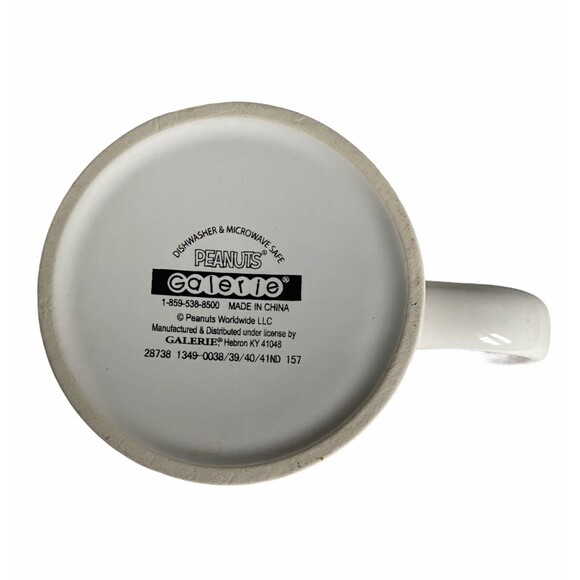 Galerie Peanuts Mug Cup Ice Skating Winter Christmas Charlie Brown Snoopy Linus - Picture 8 of 9